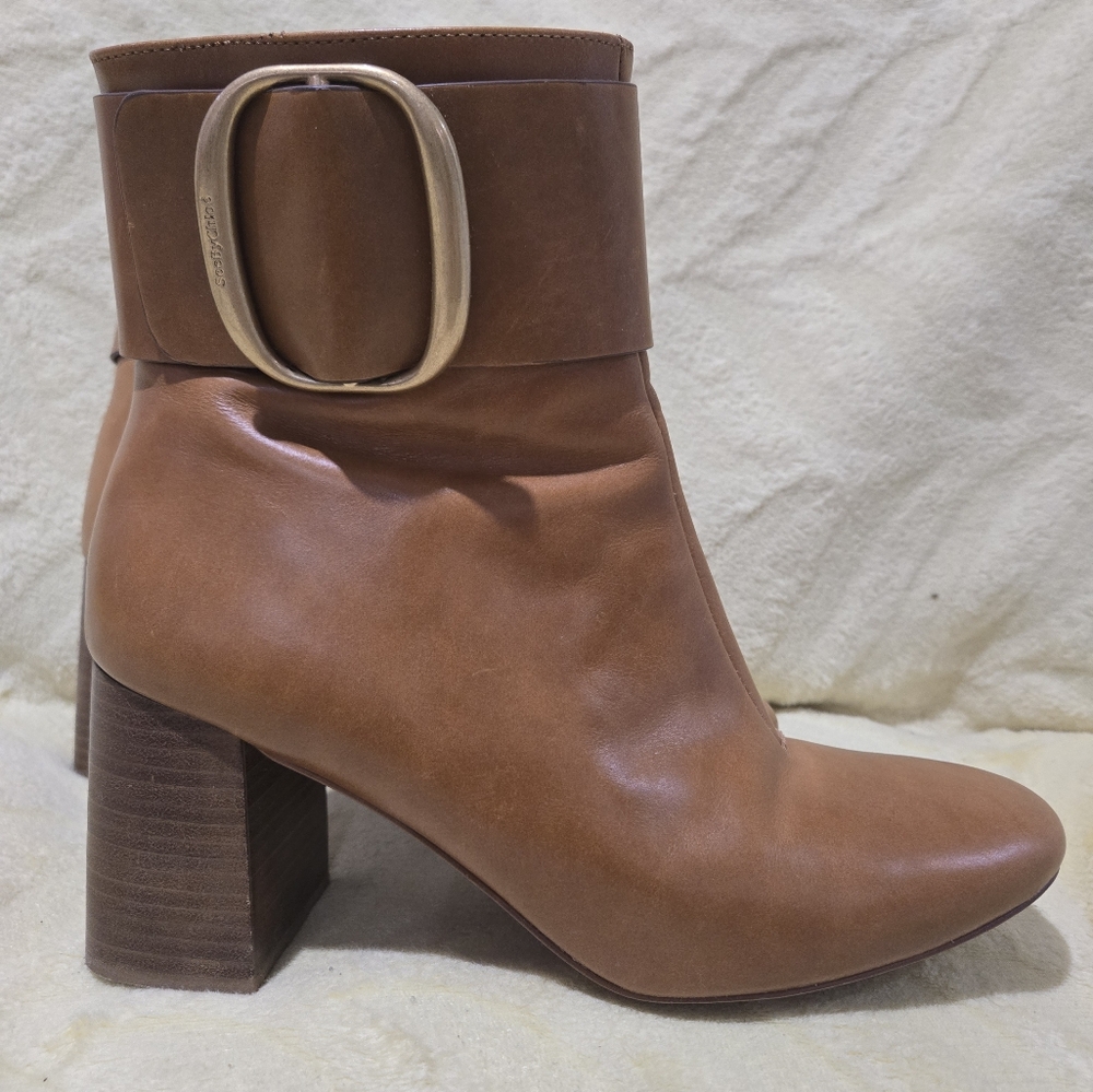 See By Chloe hopper tan booties EU39.5